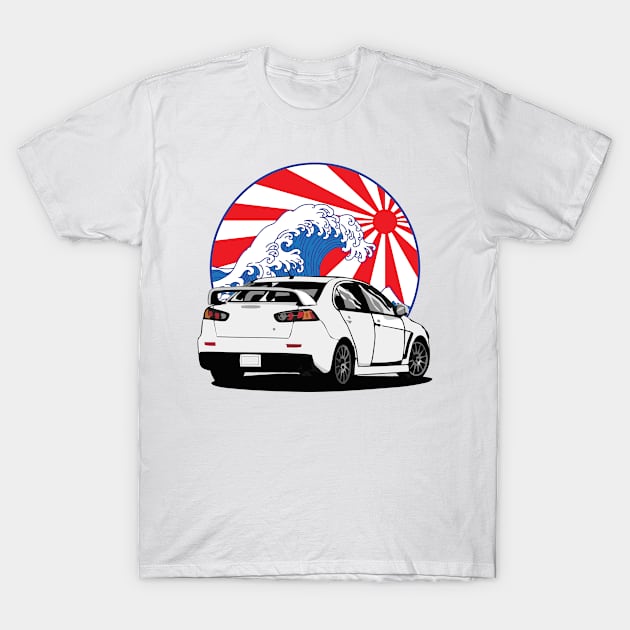 mitsubishi lancer evolution T-Shirt by artoriaa